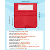 Vevor 315313 Сумка для стільців для класу, 24 шт., сумка для спинки 36x38 см з іменною табличкою, 6 кольорів, органайзер для