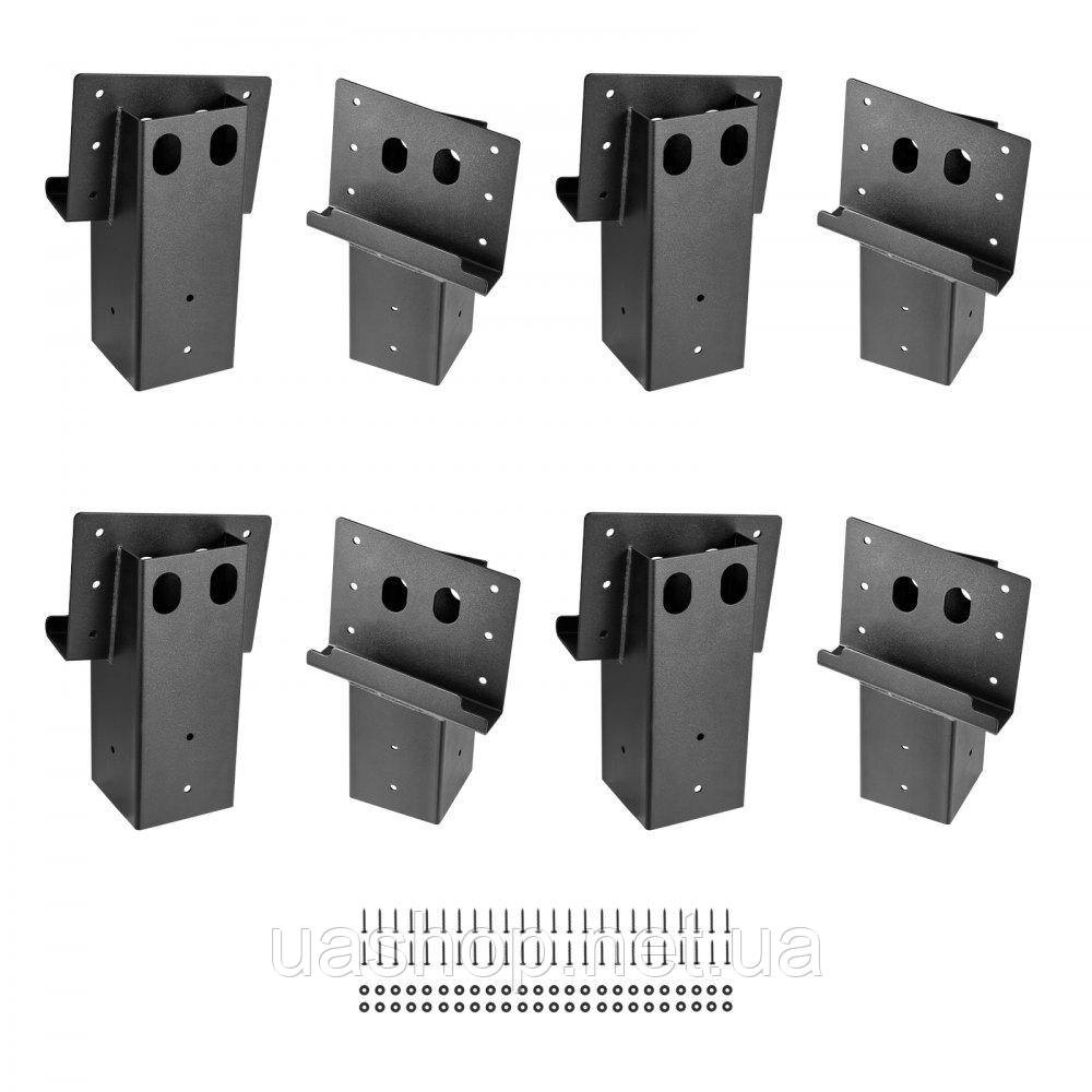 Vevor 315945 Кронштейни платформи, підходять для пиломатеріалів 88,9x88,9 мм, комплект з 8 штук