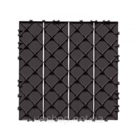 Vevor 315926 36x терасна плитка click tiles балконна плитка 30x30см темно-коричнева