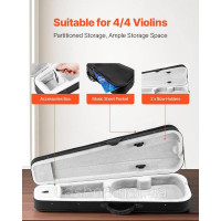 Vevor 316292 Футляр для скрипки 4/4, футляр для скрипки, футляр для скрипки, футляр для скрипки трикутної форми