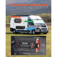 Vevor 316610 Зарядний пристрій 12V 60A DC/DC, 750W для свинцево-кислотних, літієвих, AGM, гелевих та рідких акумуляторів,