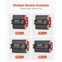 Vevor 316613 Зарядний пристрій 12V 40A DC/DC, 500W для свинцево-кислотних, літієвих, AGM, гелевих та рідких акумуляторів,