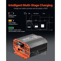 Vevor 316612 Зарядний пристрій 12V 20A DC/DC, 250W, ідеально підходить для свинцево-кислотних, літієвих, AGM, гелевих та рідких