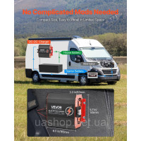 Vevor 316612 Зарядний пристрій 12V 20A DC/DC, 250W, ідеально підходить для свинцево-кислотних, літієвих, AGM, гелевих та рідких