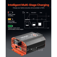 Vevor 316613 Зарядний пристрій 12V 40A DC/DC, 500W для свинцево-кислотних, літієвих, AGM, гелевих та рідких акумуляторів,