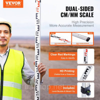 Vevor 317008 3 м телескопічна планка штанга лазерна штанга сумка бабка