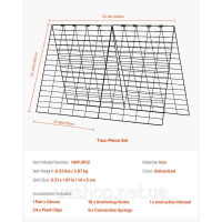 Vevor 317122 Набір з 2 складних опор для скелелазіння A-Frame Cucumber Trellis 90x140 см