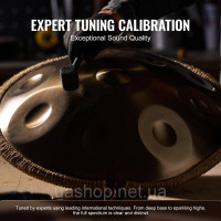 Vevor 317233 Handpan Drum 55см 12 нот ре мінорний барабанний інструмент з молотком