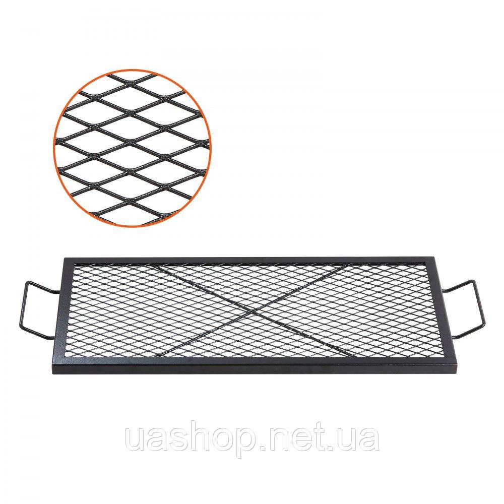 Vevor 317598 прямокутна решітка для гриля топка X-Marks сталева 81х38см решітка для топки