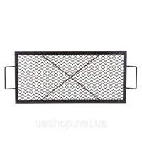 Vevor 317598 прямокутна решітка для гриля топка X-Marks сталева 81х38см решітка для топки