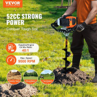 Vevor 318192 Свердло для свердління Свердло для свердління для свердловин 52CC Свердло для паль Свердло для свердління 150/250 мм