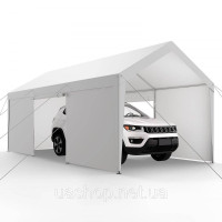 Vevor 317969 Навіс для гаража, гаражний навіс, навіс для автомобіля, 3,65x6,09x3,02 м, білий Vevor 317969 Навіс для гаража, гаражний навіс, навіс для автомобіля, 3,65x6,09x3,02 м, білий