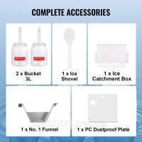 Vevor 311281 Комерційна машина для льоду Snowflake Ice Shaver 80 кг/24 год. Нержавіюча сталь Vevor 311281 Комерційна машина для льоду Snowflake Ice Shaver 80 кг/24 год. Нержавіюча сталь