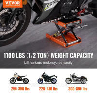 Vevor 980501 Підйомник для мотоцикла, підйомник для мотоцикла з вантажопідйомністю 500 кг, підйомник для
