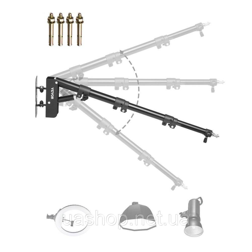 Vevor 316394 Настінне кріплення Triangle Boom Arm, 50-110 см, трикутне кріплення, поворотне на 180°, міцне настінне кріплення,