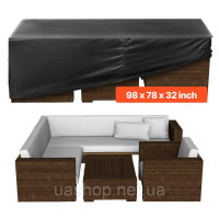Vevor 317143 Чохол для садових меблів 420D водонепроникний 249x198x81 см Vevor 317143 Чохол для садових меблів 420D водонепроникний 249x198x81 см