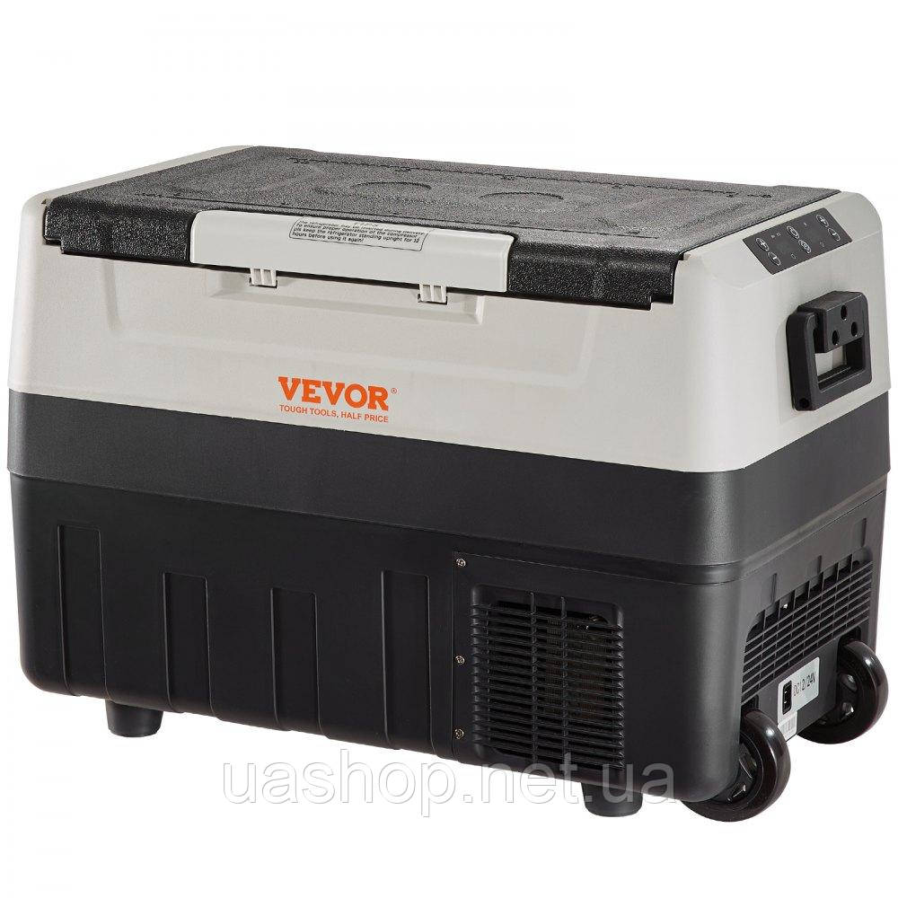 Vevor 311361 Кемпінговий холодильник 35 л Cool Boxes 12 / 24 V Rollable Electric Freezer Box 2 в 1 Двозонний автомобільний