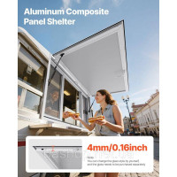 Vevor 311567 1524x915 мм Віконце для подачі їжі Тент Віконце для подачі їжі