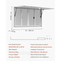 Vevor 311567 1524x915 мм Віконце для подачі їжі Тент Віконце для подачі їжі