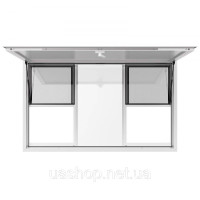 Vevor 311565 1524x915 мм Віконце для подачі їжі Тент Віконце для подачі їжі