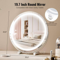 Vevor 315183 Дзеркало для макіяжу Hollywood Дзеркало косметичне LED для макіяжу Smart Touch φ513мм Vevor 315183 Дзеркало для макіяжу Hollywood Дзеркало косметичне LED для макіяжу Smart Touch φ513мм