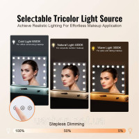 Vevor 315186 Косметичне дзеркало Hollywood косметичне кріплення USB 580х458мм біле Vevor 315186 Косметичне дзеркало Hollywood косметичне кріплення USB 580х458мм біле