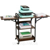 Vevor 312853 Зарядна станція Heat Press Table, 3-ярусна підставка для принтера, згортається, коричнева