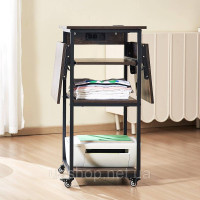 Vevor 312854 Зарядна станція Heat Press Table, 4-ярусна підставка для принтера, згортається, коричнева