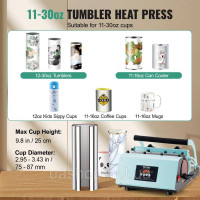 Vevor 312871 Heat Press Mug Heat Press 887ml Sublimation Mug DIY Green Vevor 312871 Heat Press Mug Heat Press 887ml Sublimation Mug DIY Green