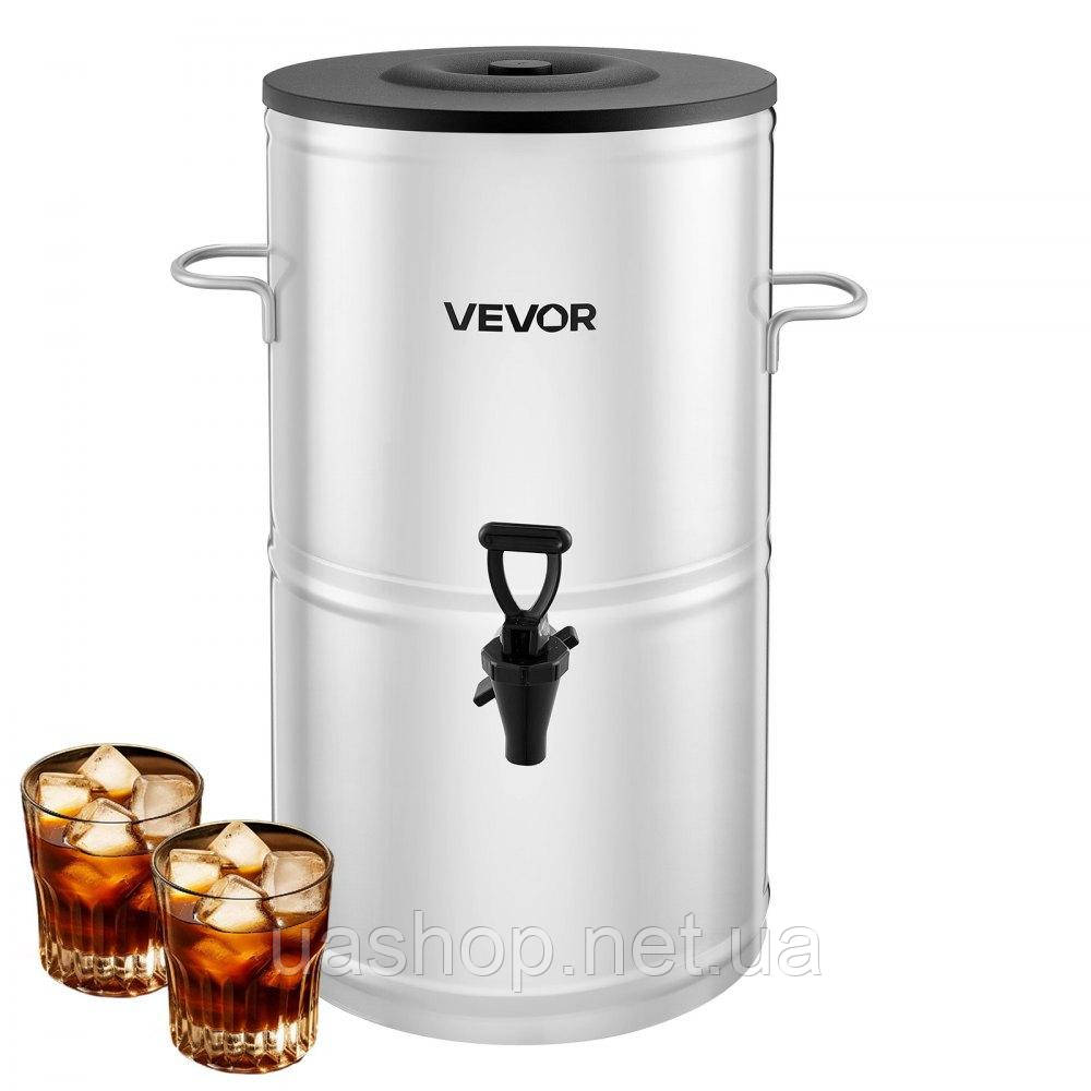 Vevor 312048 Диспенсер для холодного чаю 15 л для холодного чаю, соку, кави, напоїв з нержавіючої сталі 304