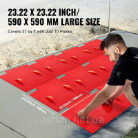 Vevor 315624 Килимок для штампу для бетону, 24 x 24 дюйми, текстура бетону, поліуретановий штамп, килимок з текстурою кам'яної