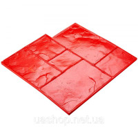 Vevor 315624 Килимок для штампу для бетону, 24 x 24 дюйми, текстура бетону, поліуретановий штамп, килимок з текстурою кам'яної