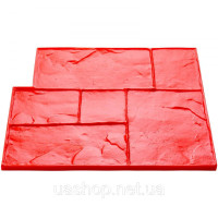 Vevor 315624 Килимок для штампу для бетону, 24 x 24 дюйми, текстура бетону, поліуретановий штамп, килимок з текстурою кам'яної
