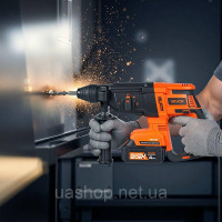 Vevor 318435 Vorvor 20V SDS-Plus беззабезпечений бездротовий буровий молоток набір 1200U/Min 4 Функції Vevor 318435 Vorvor 20V SDS-Plus беззабезпечений бездротовий буровий молоток набір 1200U/Min 4 Функції