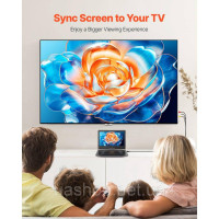 Vevor 316353 Портативний DVD-програвач з обертовим HD-екраном 396 мм, час відтворення 4,5-5 годин