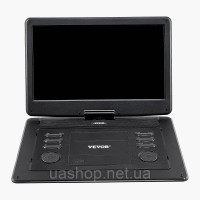 Vevor 316353 Портативний DVD-програвач з обертовим HD-екраном 396 мм, час відтворення 4,5-5 годин
