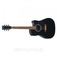 Vevor 316359 Комплект для початківців для електроакустичної гітари Cutaway Solo, 1041.4 мм, чорний