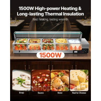 Vevor 312528 Мармітон Натираюча посуд Гастроємність 5x8Qt Glass Sign Vevor 312528 Мармітон Натираюча посуд Гастроємність 5x8Qt Glass Sign