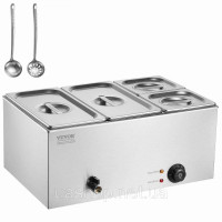 Vevor 312529 Марміт натираюча гастроємність 15.5л 2х1/3 + 2х1/6