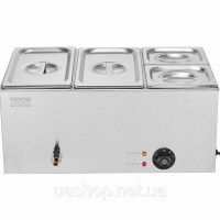 Vevor 312529 Марміт натираюча гастроємність 15.5л 2х1/3 + 2х1/6