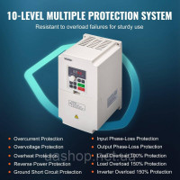 Vevor 316555 Частотний перетворювач 7.5HP 1/3 Phase 220V to 3 Phase AC 0-220V