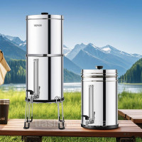 Vevor 311806 Гравітаційна система фільтрації води Фільтр для води 7+7,5 л нержавіюча сталь 4 фільтра Vevor 311806 Гравітаційна система фільтрації води Фільтр для води 7+7,5 л нержавіюча сталь 4 фільтра