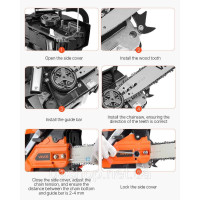 Vevor 318140 Бензинова бензопила 40cc 355 мм 1.8 к.с. 12000 об/хв Різка деревини Vevor 318140 Бензинова бензопила 40cc 355 мм 1.8 к.с. 12000 об/хв Різка деревини