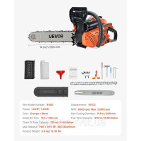 Vevor 318140 Бензинова бензопила 40cc 355 мм 1.8 к.с. 12000 об/хв Різка деревини Vevor 318140 Бензинова бензопила 40cc 355 мм 1.8 к.с. 12000 об/хв Різка деревини