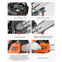Vevor 318138 Бензинова бензопила 62cc 3.6HP 508mm 11800 об/хв Різка деревини Vevor 318138 Бензинова бензопила 62cc 3.6HP 508mm 11800 об/хв Різка деревини