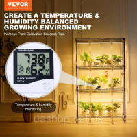 Vevor 317108 Підставка для рослин полиця для рослин 6xgrow lights 4 рівні 180W 90x35x150cm Vevor 317108 Підставка для рослин полиця для рослин 6xgrow lights 4 рівні 180W 90x35x150cm
