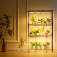 Vevor 317108 Підставка для рослин полиця для рослин 6xgrow lights 4 рівні 180W 90x35x150cm Vevor 317108 Підставка для рослин полиця для рослин 6xgrow lights 4 рівні 180W 90x35x150cm