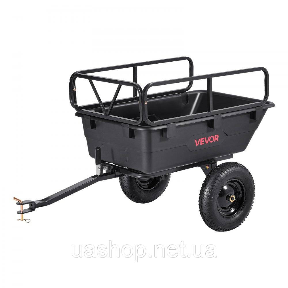 Vevor 317606 Самоскидний причіп 226,8 кг для буксирування самоскида ATV UTV Trailer Cart