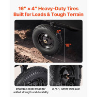 Vevor 317606 Самоскидний причіп 226,8 кг для буксирування самоскида ATV UTV Trailer Cart Vevor 317606 Самоскидний причіп 226,8 кг для буксирування самоскида ATV UTV Trailer Cart