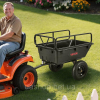 Vevor 317606 Самоскидний причіп 226,8 кг для буксирування самоскида ATV UTV Trailer Cart Vevor 317606 Самоскидний причіп 226,8 кг для буксирування самоскида ATV UTV Trailer Cart